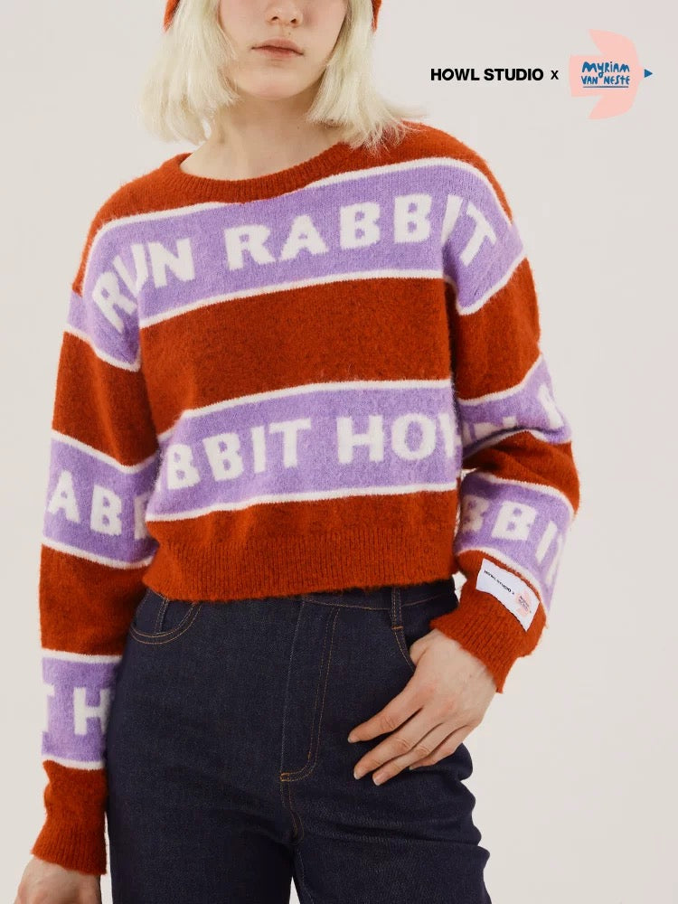 HOWL X Myriam Van Neste Run rabbit Sweater