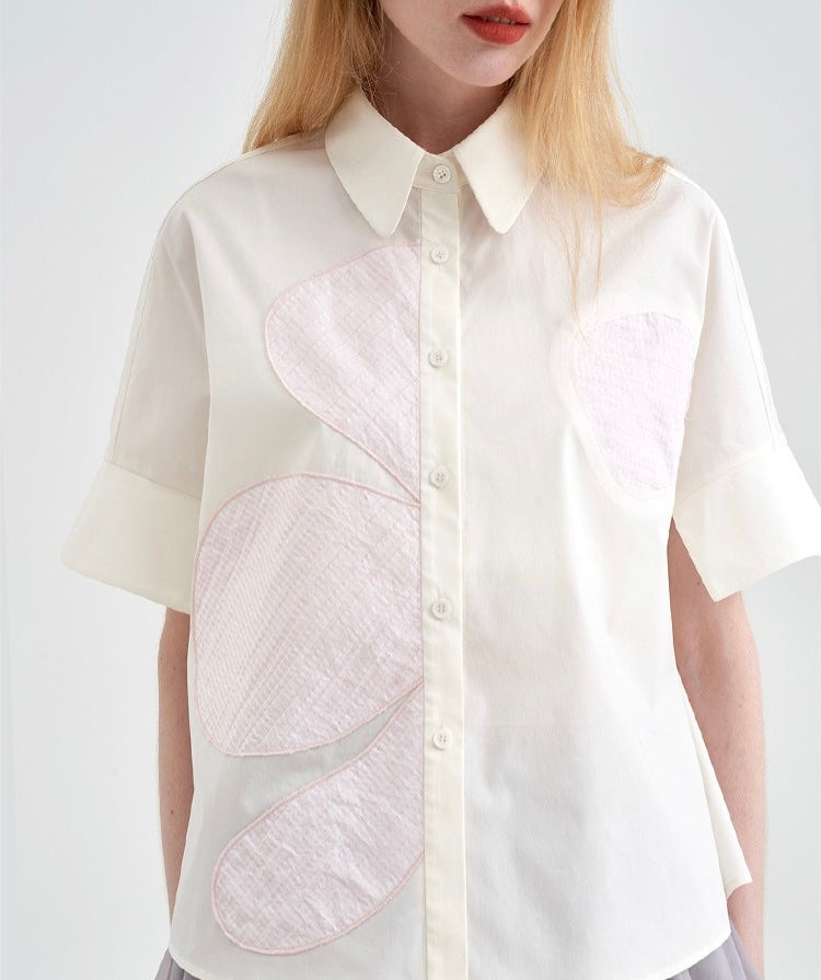 HOWL X DI UJDI Collection Rose Patchwork Shirt