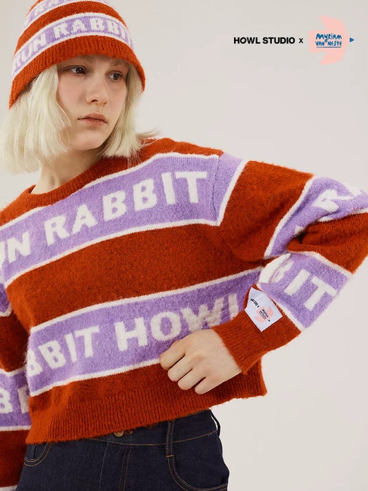 HOWL X Myriam Van Neste Run rabbit Sweater